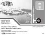 DuPont WFPF38001C Instructions / Assembly