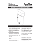 AquaPure 5583101 Instructions / Assembly