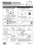 RIDGID RSM33 Instructions / Assembly