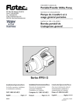 Flotec FP5112 Use and Care Manual
