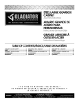 Gladiator GALG36KDYG Instructions / Assembly