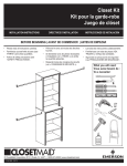 ClosetMaid 30881 Instructions / Assembly
