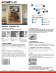 ClosetMaid 52853 Instructions / Assembly