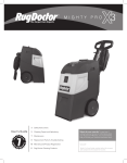 Rug Doctor 9597 Use and Care Manual