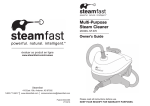 SteamFast SF-370WH Use and Care Manual