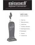 Bissell BGU8000 Use and Care Manual