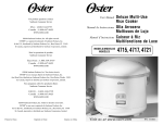 Oster 004724-000-000 Use and Care Manual