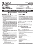 NuTone WS142AA Installation Guide