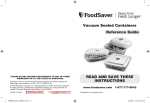 FoodSaver FSFRAN0224-DS Use and Care Manual