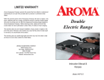 AROMA AHP-312 Use and Care Manual