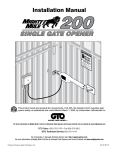 Mighty Mule FM200 Installation Guide