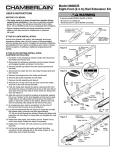 Chamberlain 8808CB Instructions / Assembly
