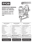 Ryobi P360 Use and Care Manual