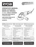 Ryobi AG4531G Use and Care Manual