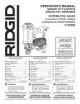 RIDGID R175RNE-R9020PNK Use and Care Manual