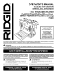 RIDGID R4331 Use and Care Manual