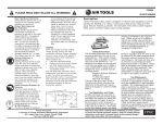 Florida Pneumatic FP-866A Use and Care Manual