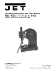 JET 333620 Use and Care Manual