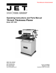 JET 708538 Use and Care Manual