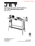 JET 708352 Use and Care Manual