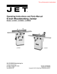 JET 708457DXK Use and Care Manual