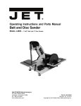 JET 577003 Use and Care Manual