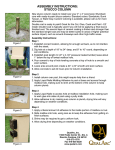 QualArc MAN-STUCOL-SS Instructions / Assembly