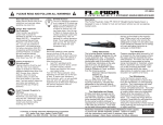Florida Pneumatic FP-1061A Use and Care Manual