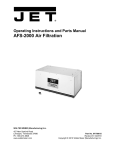 JET 708615 Use and Care Manual