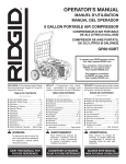 RIDGID GP80150RT Use and Care Manual