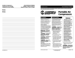 Campbell Hausfeld FP2080 Use and Care Manual