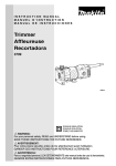 Makita 3709 Use and Care Manual