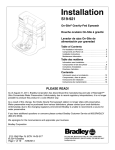 Bradley S19-921 Installation Guide