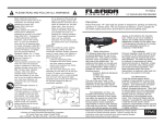 Florida Pneumatic FP-759R-2 Use and Care Manual