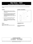 Salsbury Industries 4085C Installation Guide