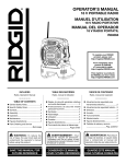 RIDGID ZRR84084 Use and Care Manual