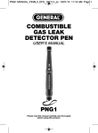 General Tools PNG1 Use and Care Manual