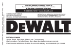 DEWALT DXCMLA3706056 Use and Care Manual