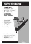 Porter-Cable FC350B Use and Care Manual