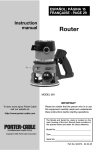 Porter-Cable 691 Use and Care Manual