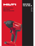 Hilti 3497676 Use and Care Manual