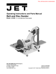 JET 577004 Use and Care Manual
