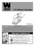 WEN 6313 Use and Care Manual