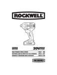 Rockwell RK2860K2 Use and Care Manual