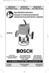 Bosch 1619EVS Use and Care Manual