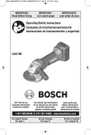 Bosch CAG180BN Use and Care Manual