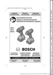 Bosch CLPK224-181 Use and Care Manual