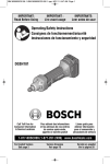 Bosch DGSH181BL Use and Care Manual