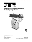 JET 708447 Use and Care Manual