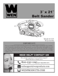 WEN 6321 Use and Care Manual